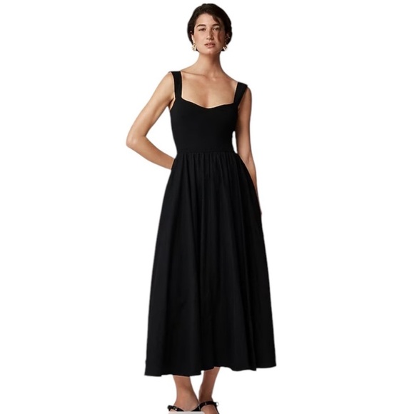 J. CREW Sweetheart Tank Dress with Poplin Skirt in Natural Size Medi… - Picture 5 of 7